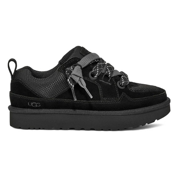 UGG Shoes - Womens Size 9 UGG Lo Lowmel Sneakers Black Suede Mesh Low Top Shoes 1168890 NEW